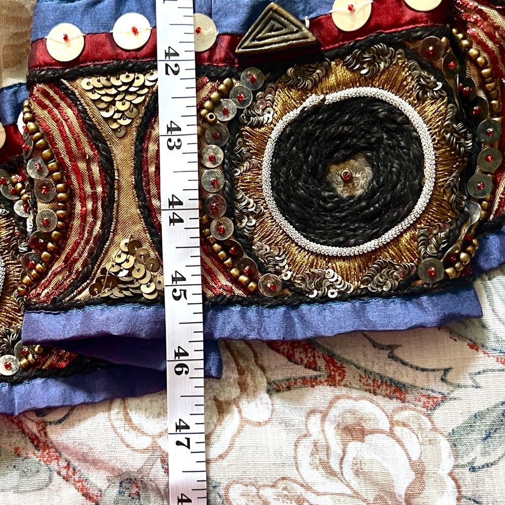 Karishma Heavily Embellished Anarkali Dress,Beaded Artisan Festival,EUC, Size S - Picture 13 of 14